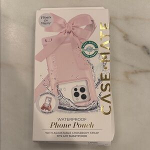 case-mate Pink Waterproof Phone Pouch with Crossbody Strap